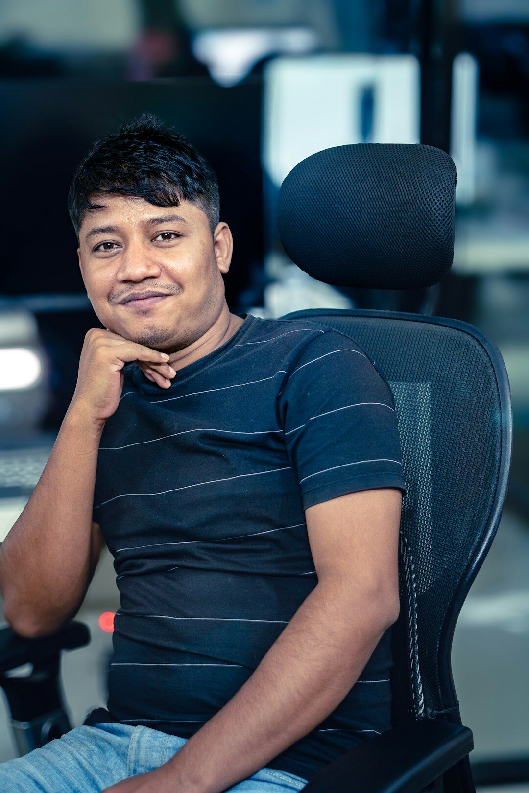 young man in tech startup