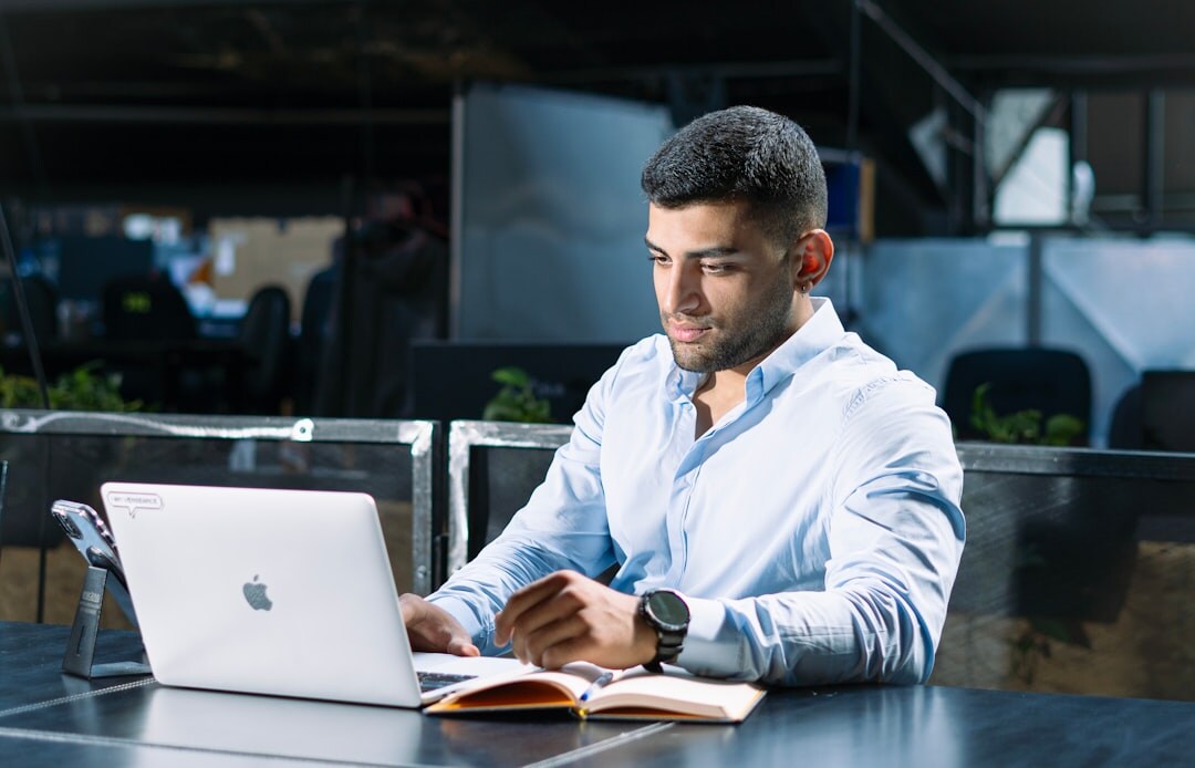 young entrepreneur working on laptop