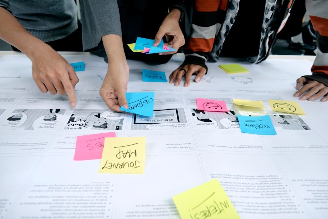 team brainstorming session